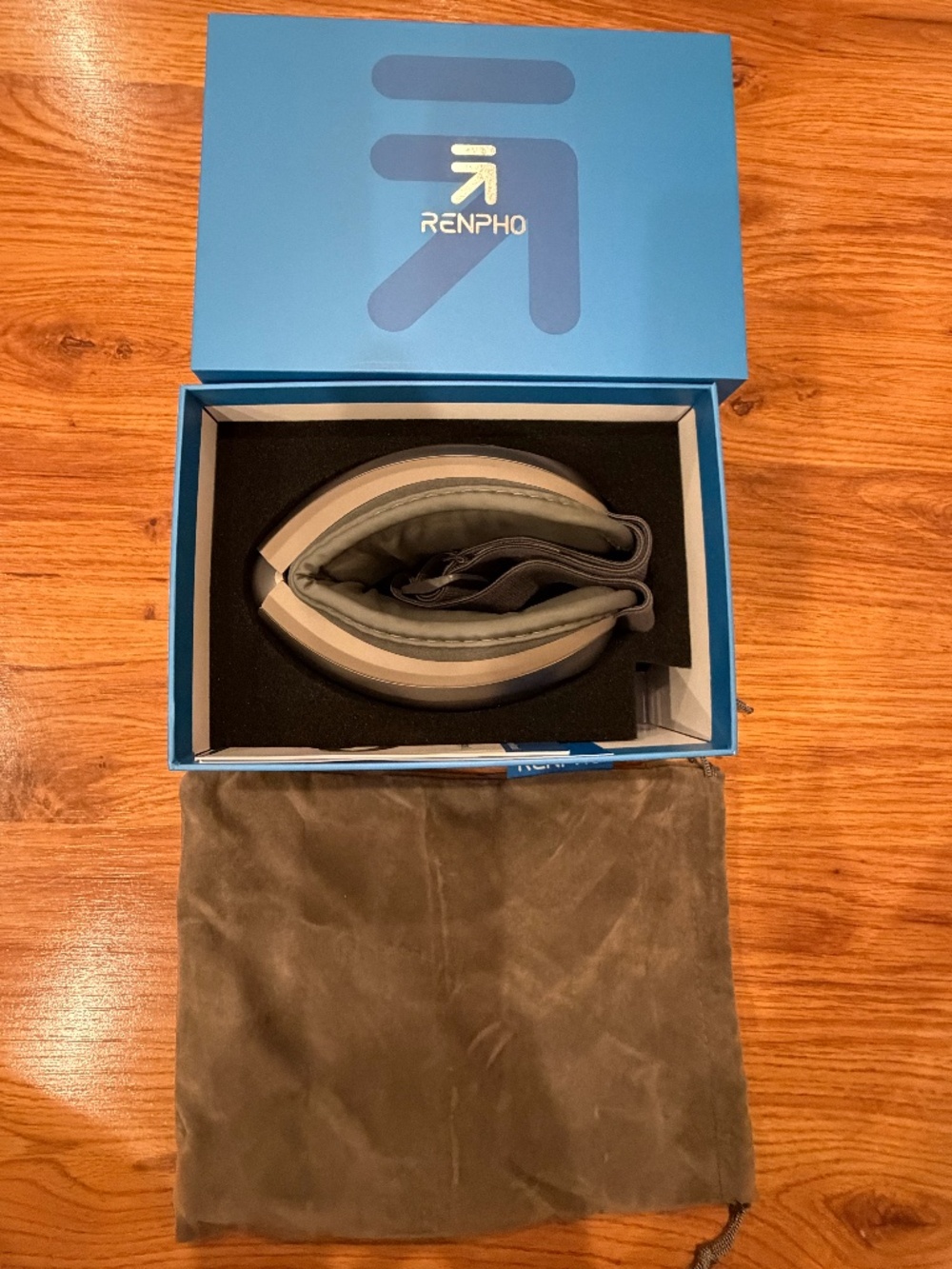 Renpho Eye Massager with Heat - gray color